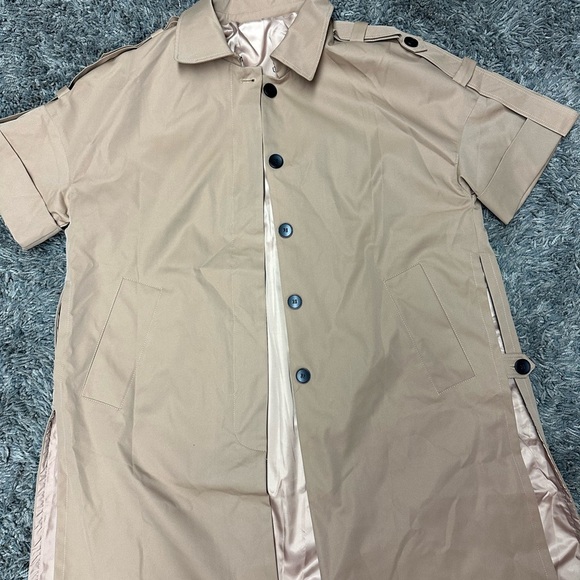 Tan Women's Trench Coat.     <<<<49>>>> - Picture 5 of 8